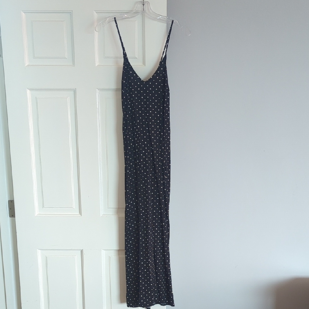 Old Navy Black and White Sleeveless Maxi Dress